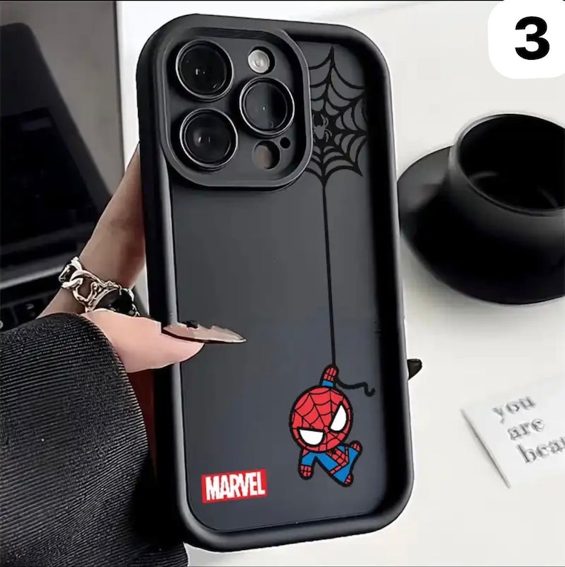 Marvel SpiderMan Mini iPhone Case Se adapta a todos los modelos de iPhone 15, 14, 13, 12, 11, Pro Max, XS Max, X, XR, 7, 8, Plus, 6S, 5S imagen 4