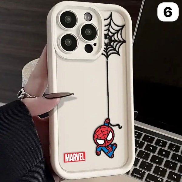 Marvel SpiderMan Mini iPhone Case - Fits all iPhone models (15, 14, 13, 12, 11, Pro Max, XS Max, X, XR, 7, 8, Plus, 6S, 5S)