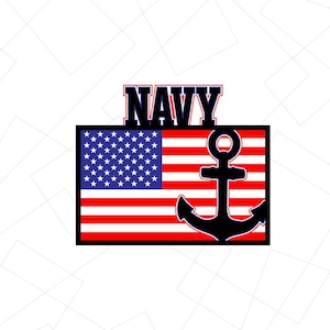 Navy Flag SVG: Veteran, Armed Forces, 4th of July