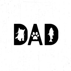 Papá SVG. Papá Gato SVG. Gato SVG. Papá SVG. Padre SVG. Afición SVG. Naturaleza SVG. Calcomanía hecha a pedido.
