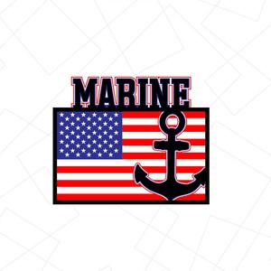 Flaga piechoty morskiej SVG: Weteran, Siły Zbrojne, 4 lipca