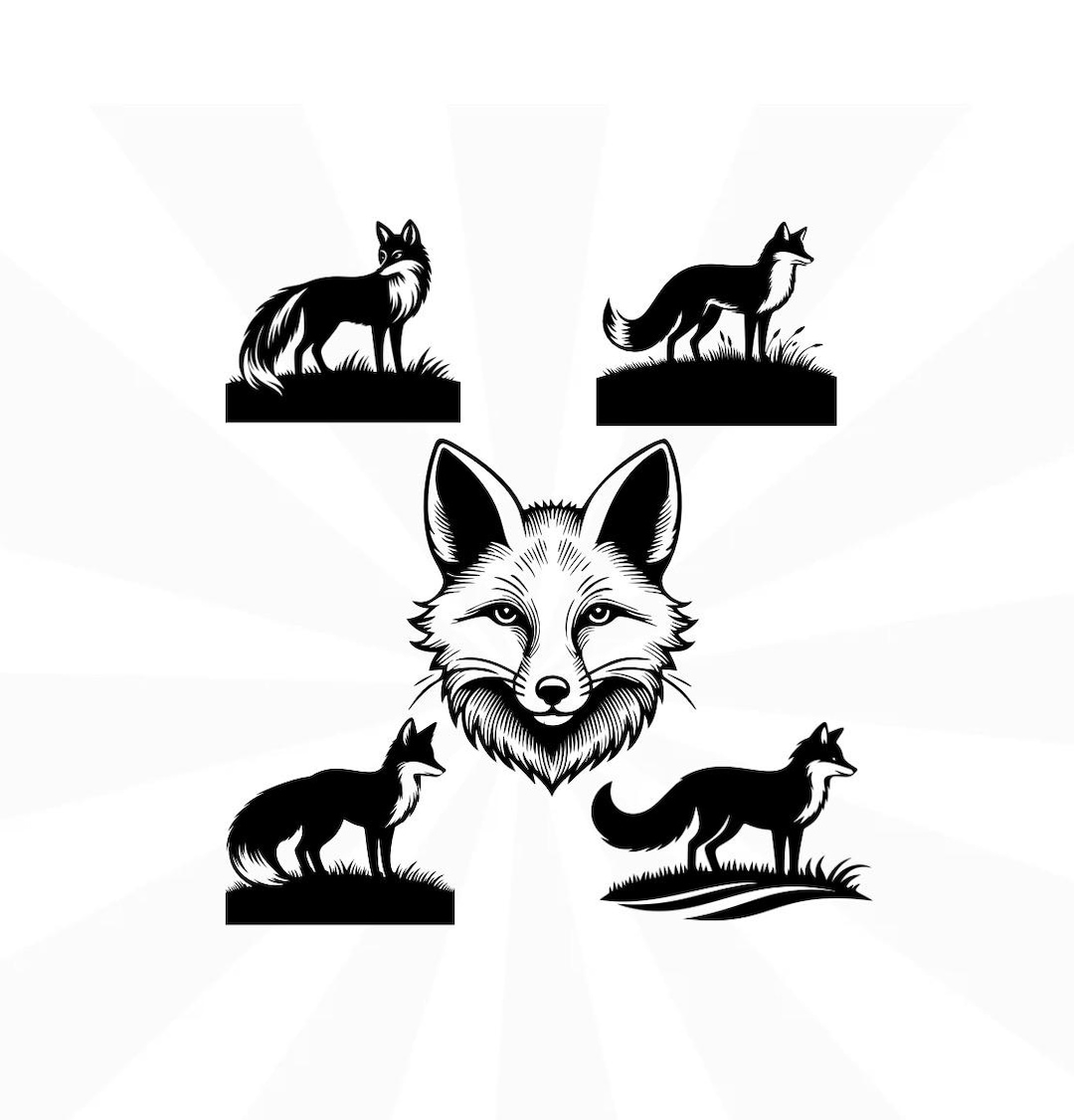 Fox Svg. 5 Fox Designs Svg. Foxy Svg. Nature Svg. - Etsy