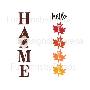 Fall Gnome Football SVG: Autumn Porch Sign (Digital Download