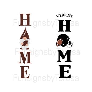 Welcome Football Gnome Porch Sign SVG (Digital Download)