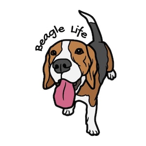 Beagle Life Aufkleber
