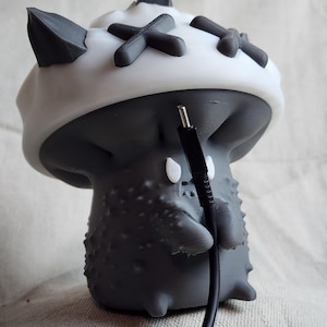 Angry Mushroom Guy to Hold Your Charging Cables. Great Desk and Side Table Companion.