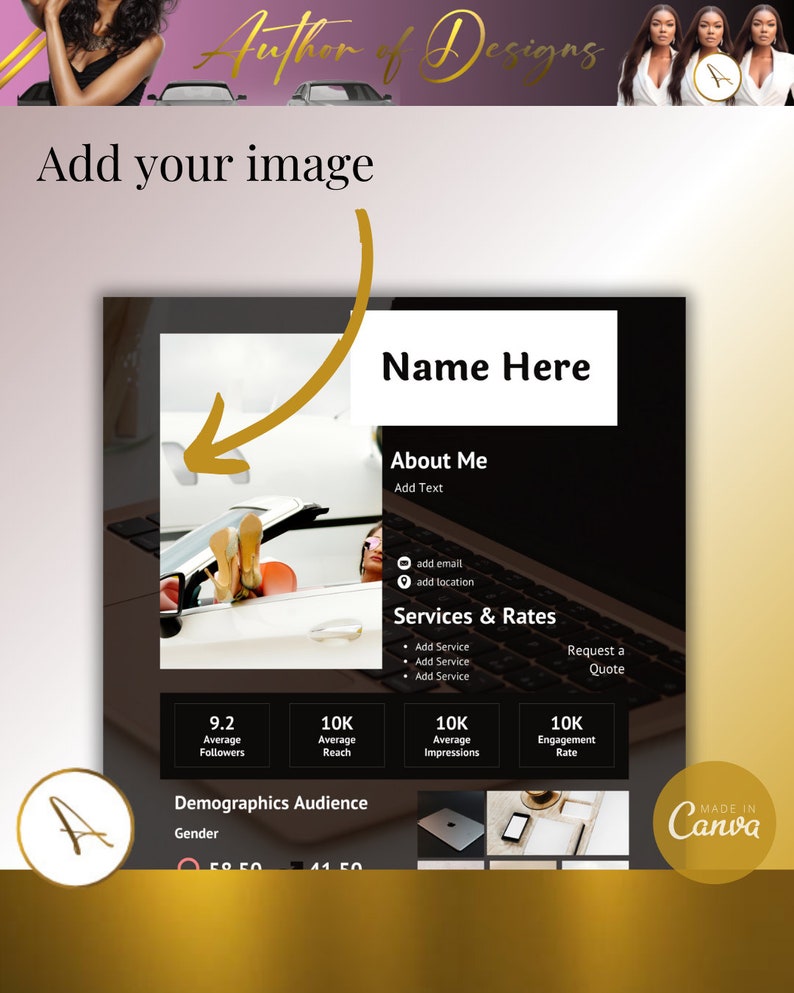 DIY Media Kit, Business Media Kit, Canva Media Kit, Promotional Media