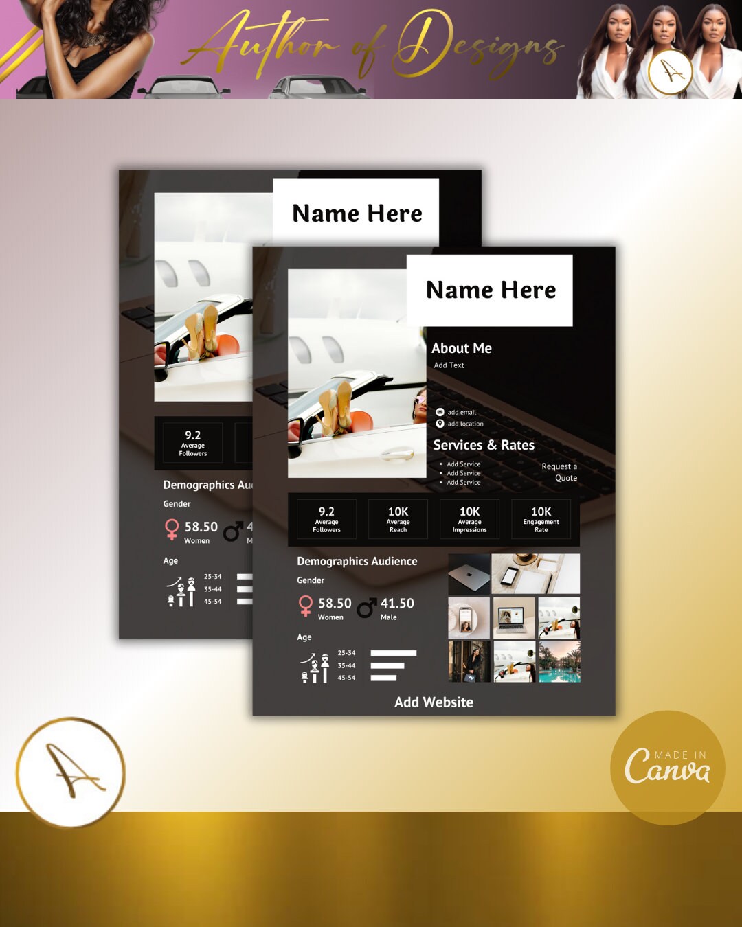 DIY Media Kit, Business Media Kit, Canva Media Kit, Promotional Media