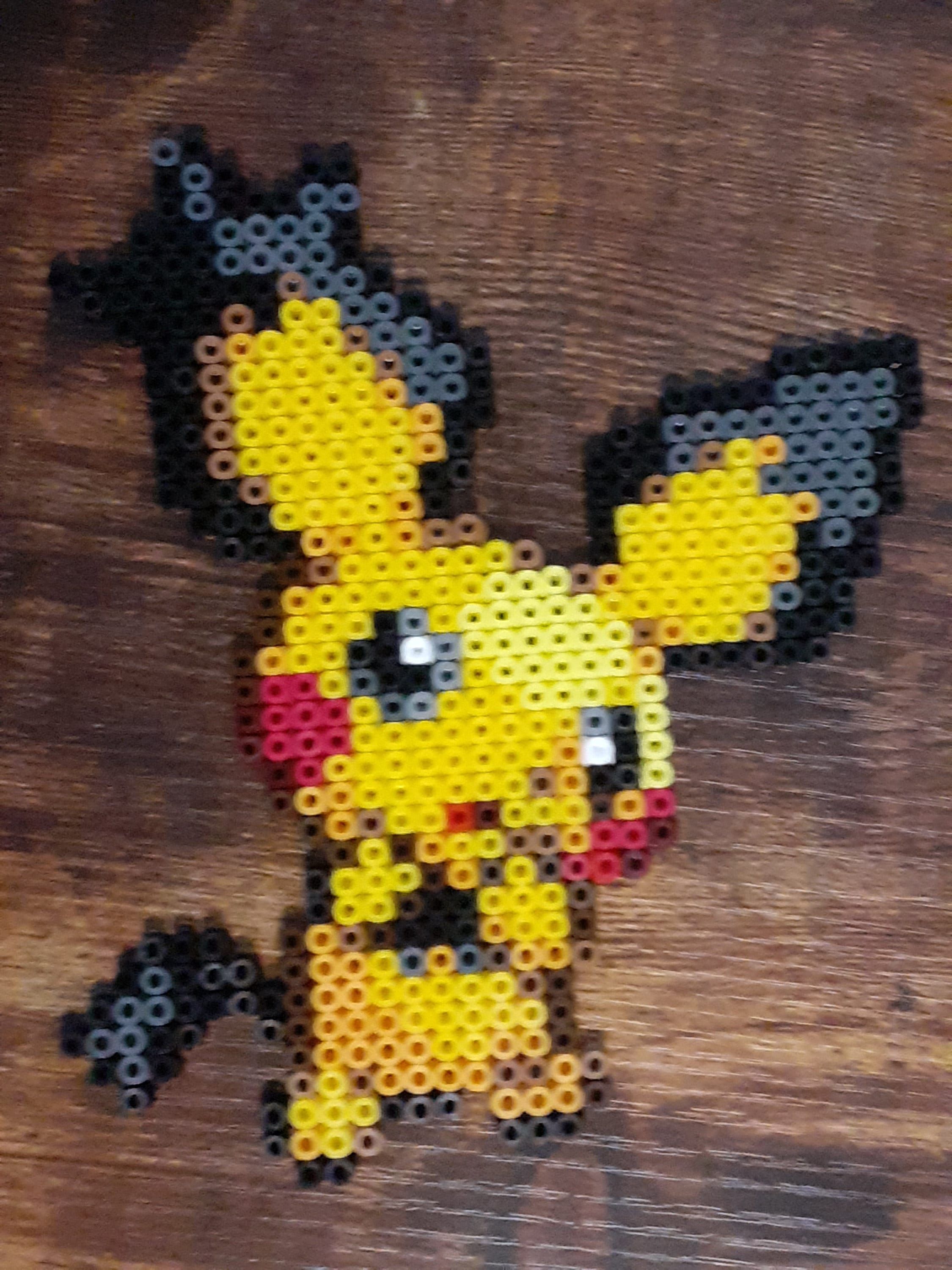 Spikey Earred Pichu Pokemon Perler Bead Creation Perl vrogue.co