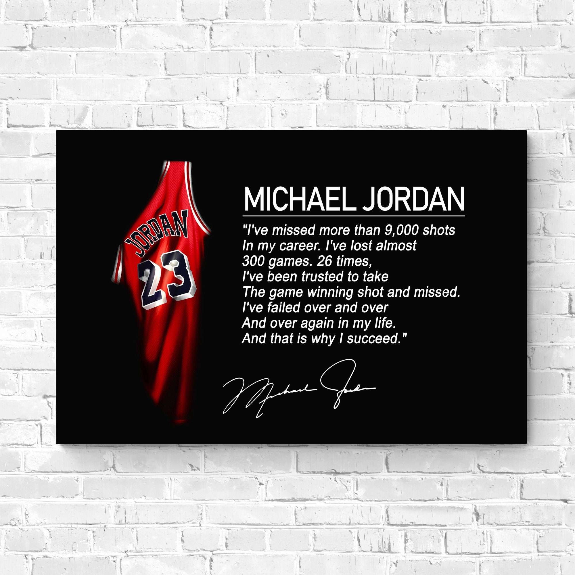 5P Michael Jordan Decorative Wall Decorating Wall Art HD Print / No Frame /