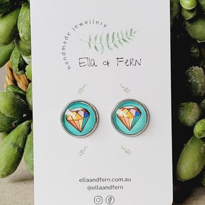 Diamond in the Sky Pop Stud Earrings