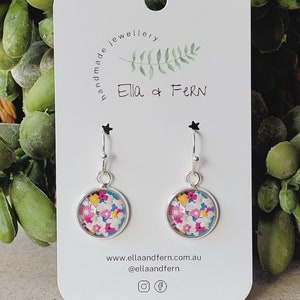 Friendly Flower Patch Dangle Earrings
