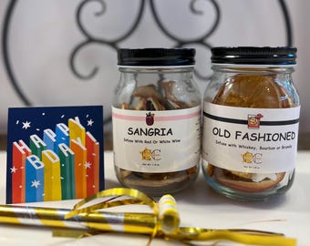 Birthday Cocktail Kit - Craft Cocktail Kit - Old Fashioned or Margarita Lover - Unique Birthday Present - Alcohol Gift - Fun Birthday Gift
