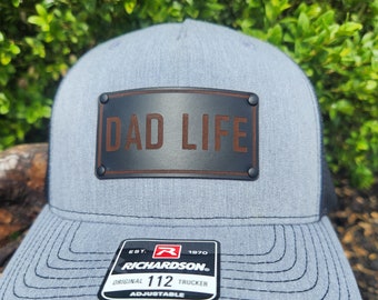 Cappello Dad Life: Cappello da camionista Richardson con toppa in pelle