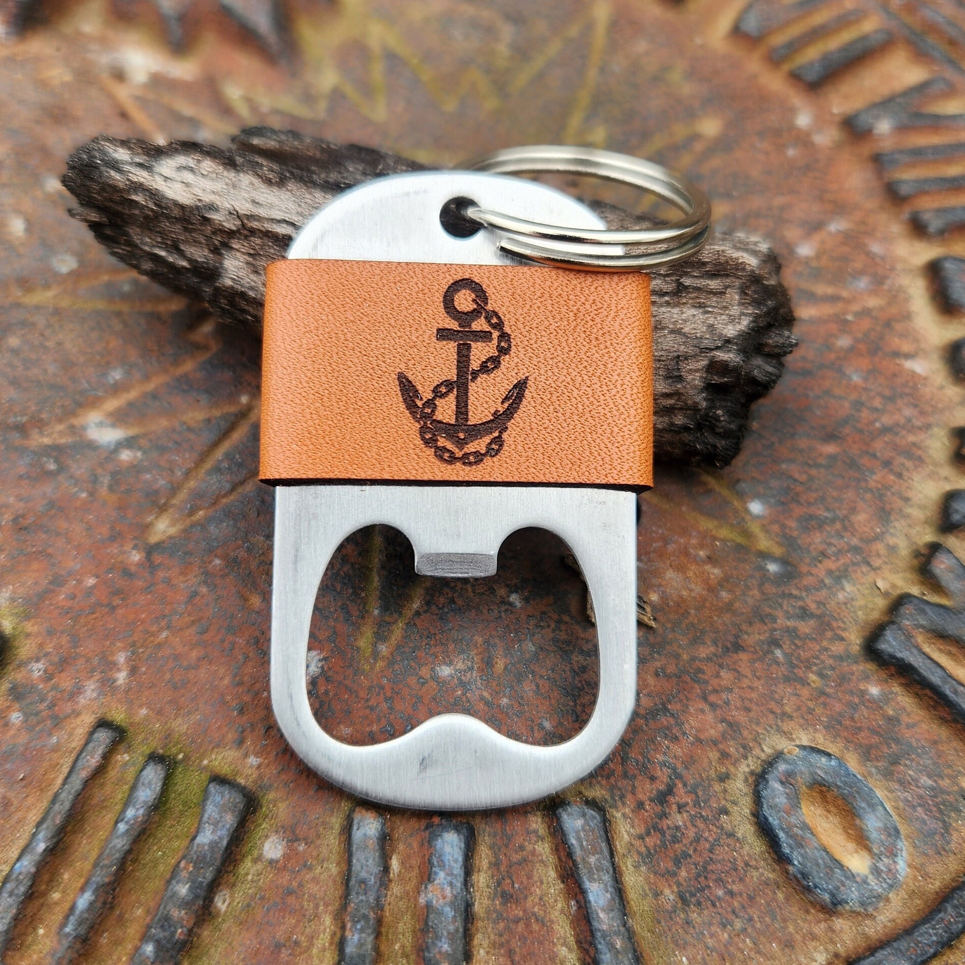 Anchor bottle cheap opener keychain