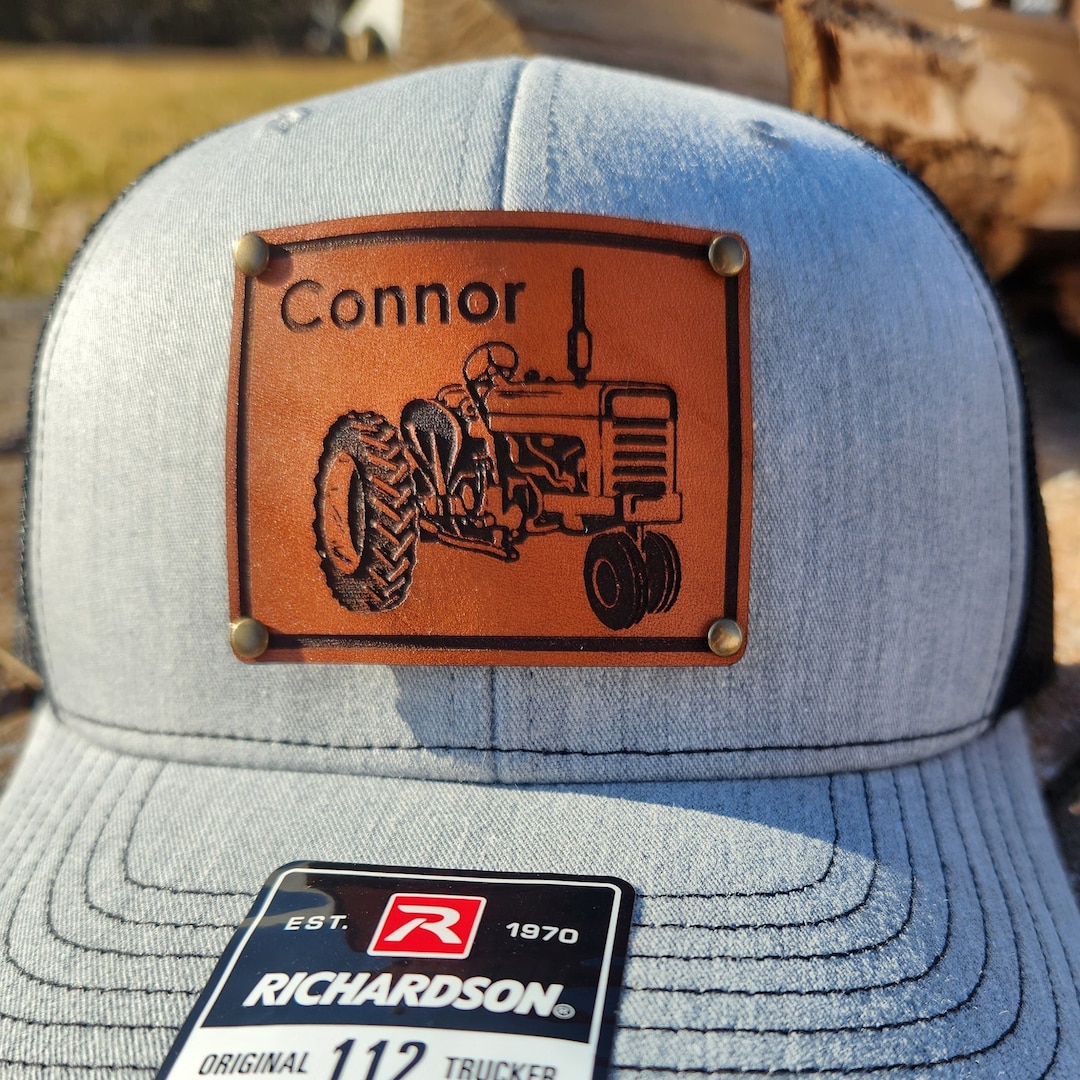 Vintage Tractor Kids Hat With Name Personalized Farm Tractor Hats Name