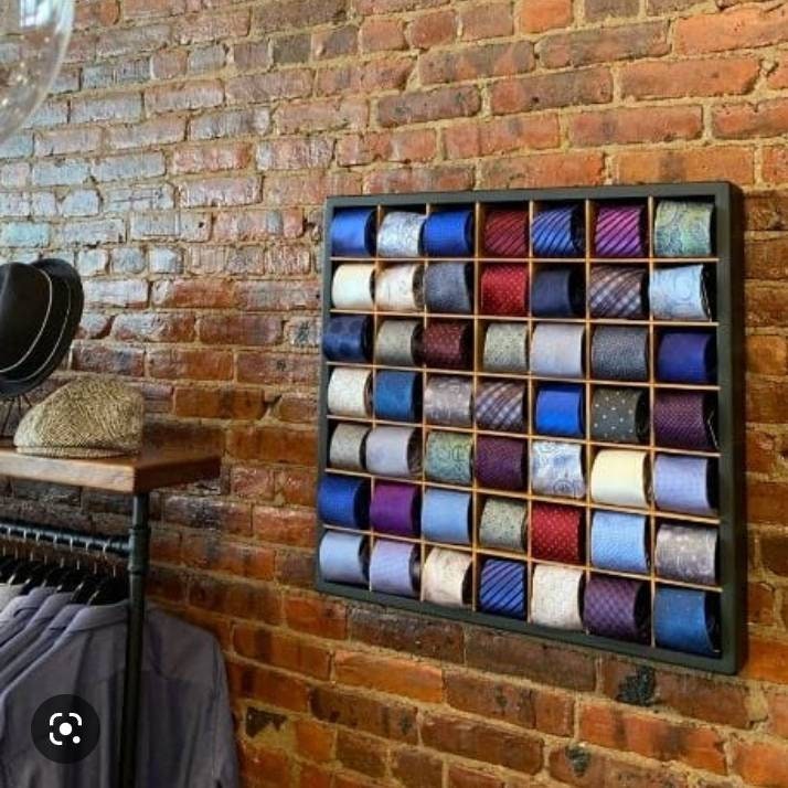 Tie Display Tie Rack Tie Organizer Etsy