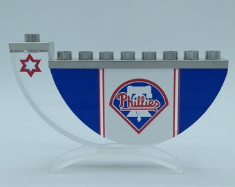 Phillies Baseball Menorah - Sports Menorahs - Limited Edition