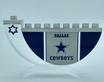 Dallas Football Menorah - Sports-Themed Menorahs - Candle Holder Menorah