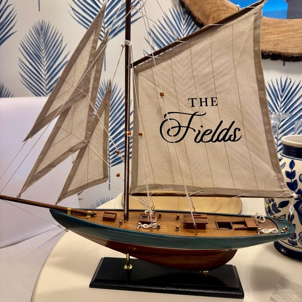 Sailboat Bar Signage-Wedding Decor