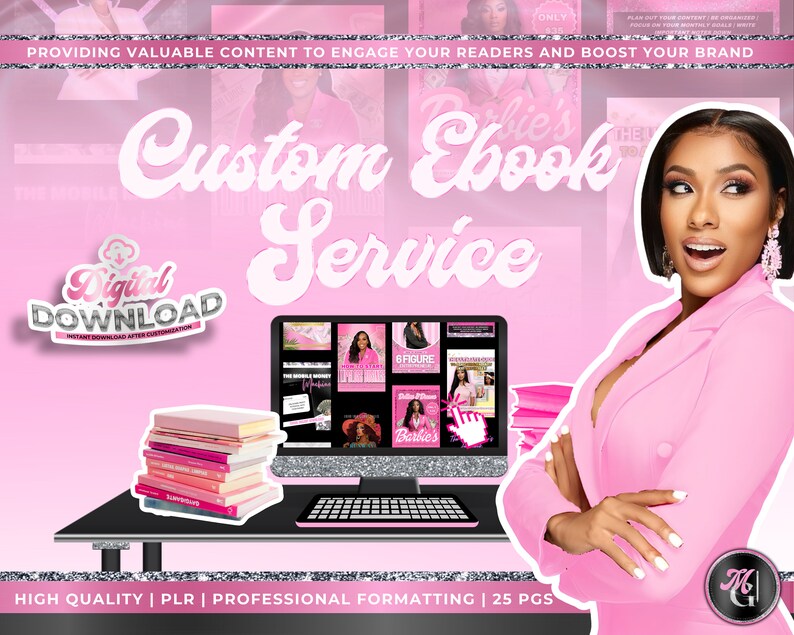 BASIC Custom PLR Ebook Service Ebook Template, Beauty Ebook, Ebook