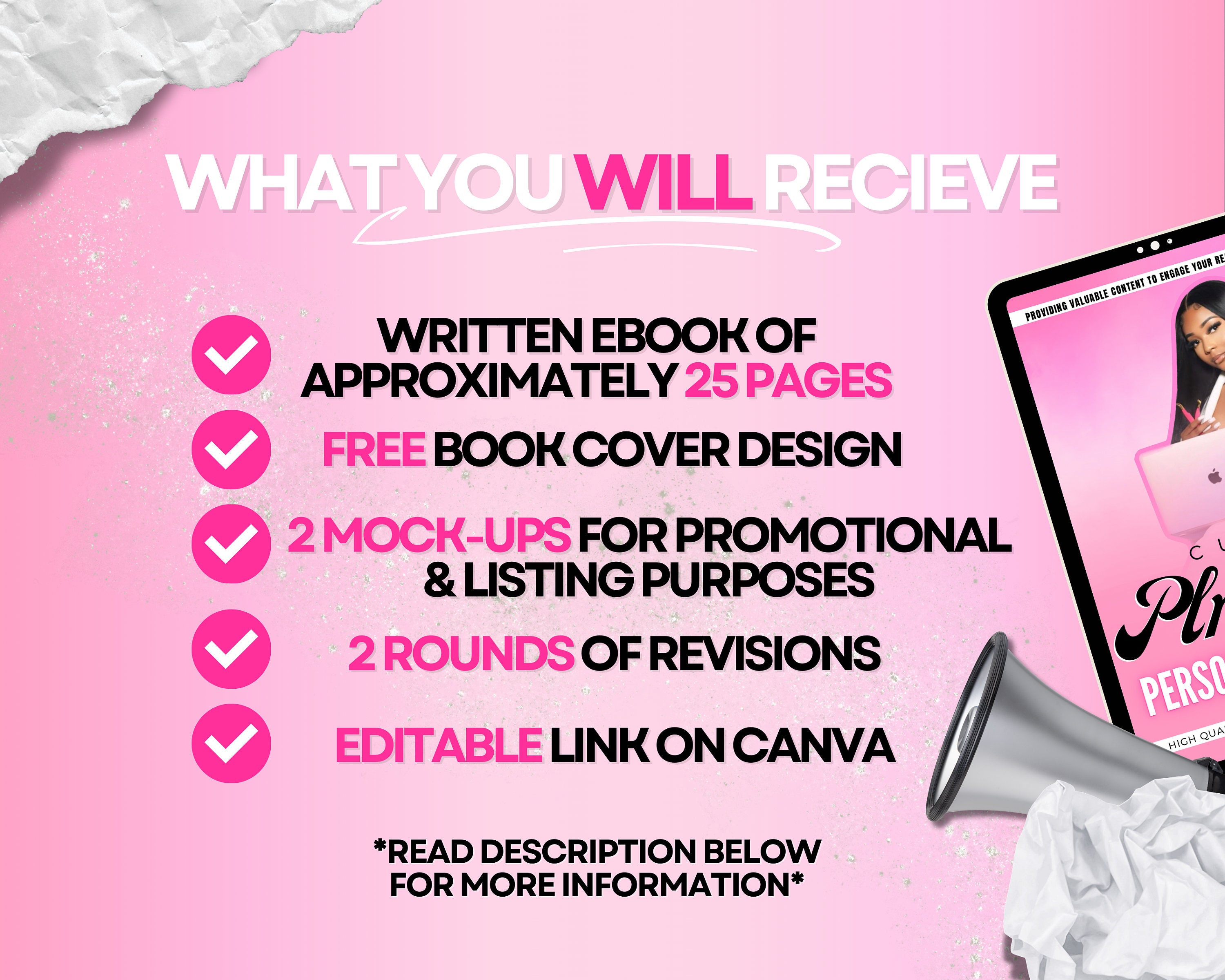 BASIC Custom PLR Ebook Service Ebook Template, DFY Ebook, Ebook Design ...