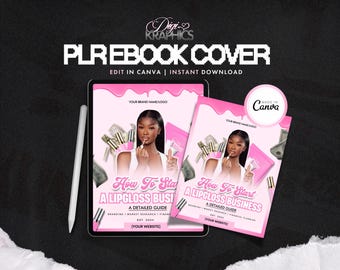 PLR Editable Lipgloss Business Ebook Cover -  Ebook Cover Template - Dfy Ebook Template, Ebook Design, Digital Product, Editable on Canva
