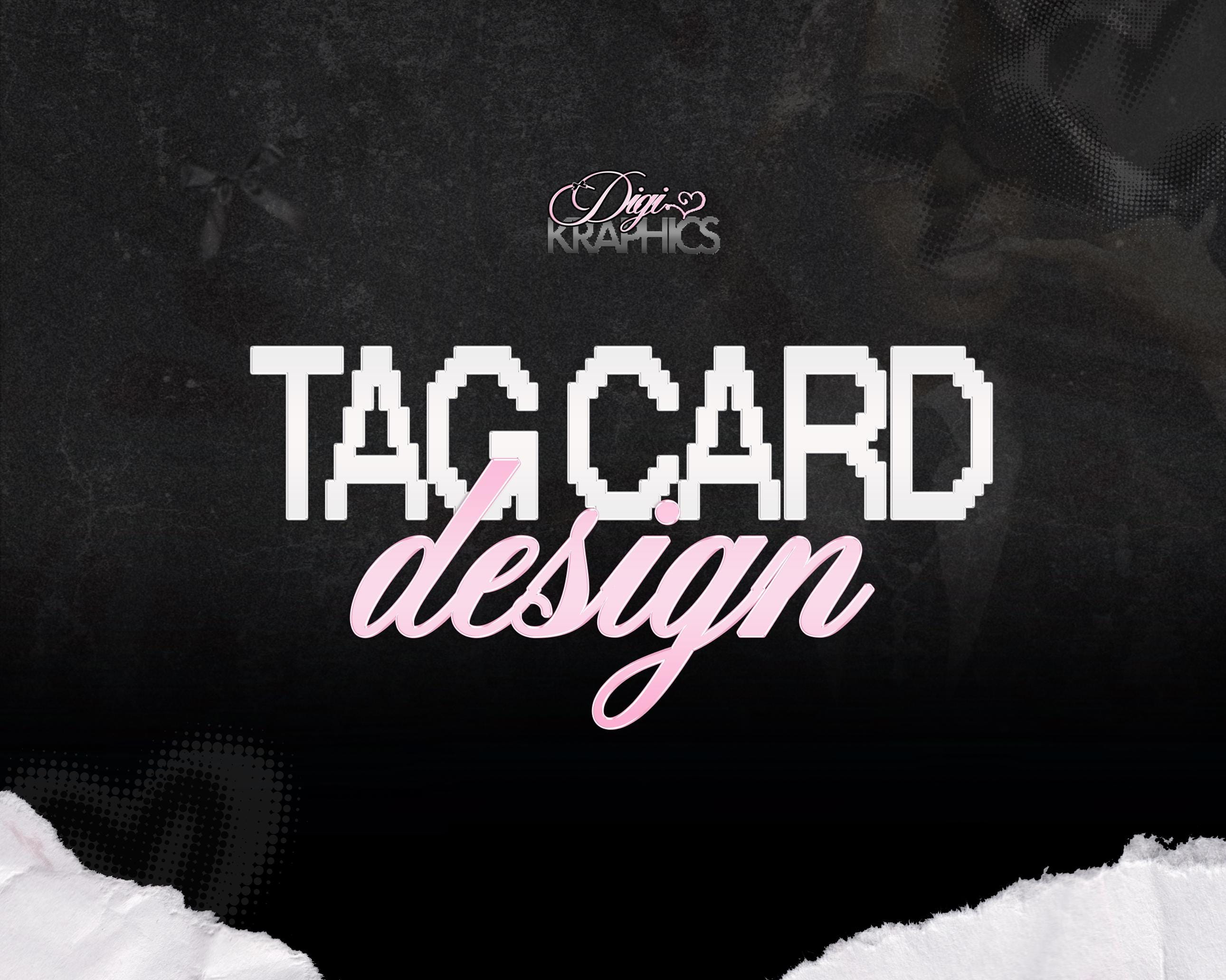 Custom Tag Card Design - Etsy
