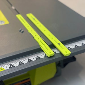 Perfect Fit Miter Bars / Runners for Ryobi RTS20 RTS21 / RTS11 RTS12 RTS22 RTS23 Table Saws with Tabbed Miters - 3D Printed