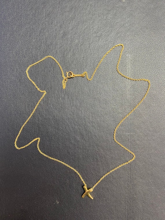 Tiffany and Co X pendant 18k gold - Gem