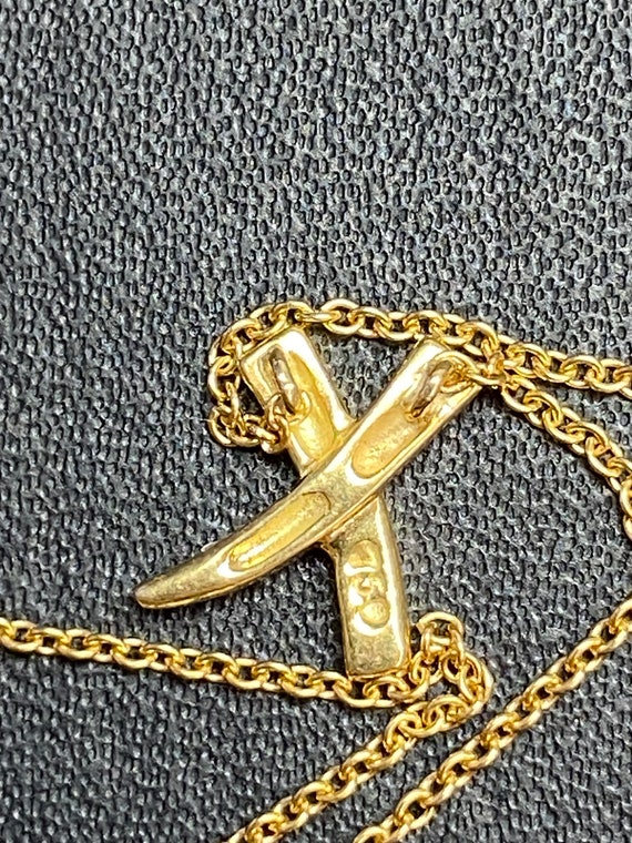 Tiffany and Co X pendant 18k gold - Gem