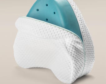 Knee Pillow for Side Sleepers – Memory Foam for Hip, Back & Sciatic Pain Relief (eye mask included)