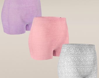 3-Pack Eco-Friendly Reusable Boy Shorts | One-Size Fits Most Cotton & Spandex Underwear | Everyday Wear