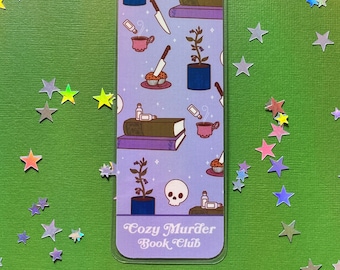 Cozy Murder Book Club Laminated Bookmark