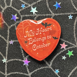 My Heart Belongs to October Button