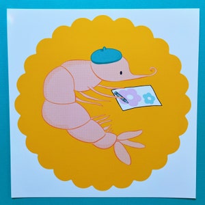 Artist Shrimp Art Print