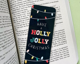 Holly Jolly Laminated Bookmark