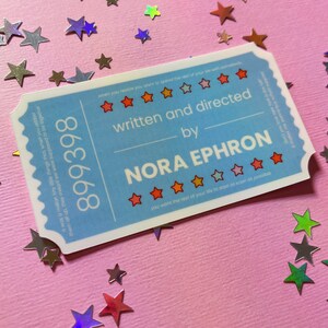 Nora Ephron Women in Film Waterproof Laminated Glossy Vinyl Sticker - Etsy