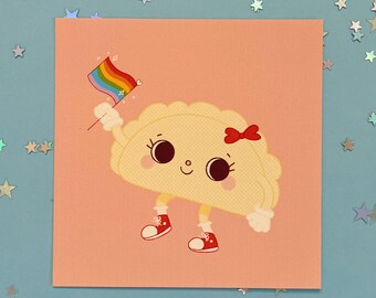 Pride Pierogi Art Print Buffalo NY 716