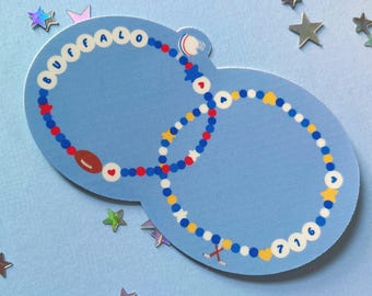 Buffalo NY Sports Friendship Bracelets 716 Waterproof Laminated Glossy Vinyl Sticker
