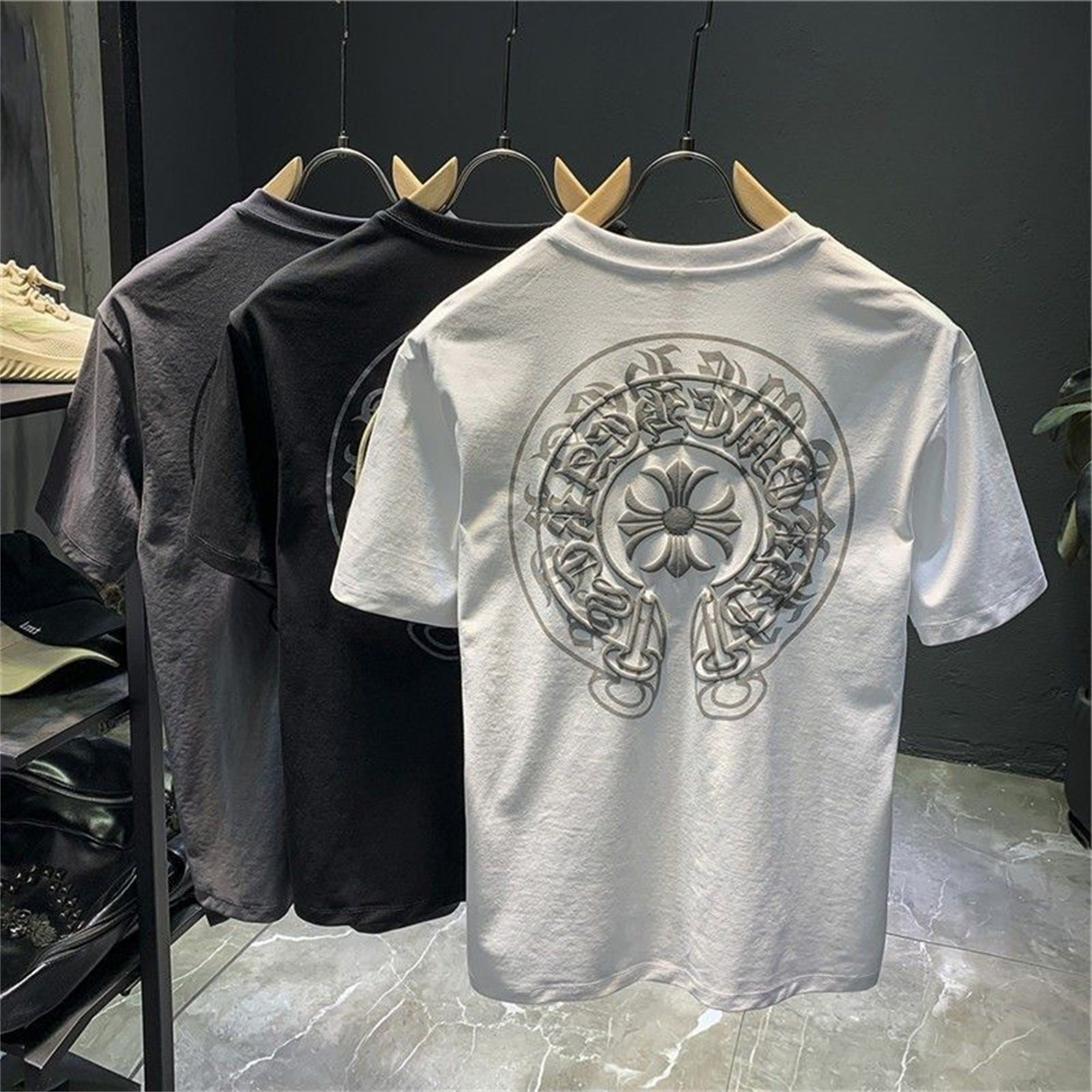 Chrome Hearts St. Barth Graphic Print T-Shirt - Black Tops, Clothing -  CHH43260