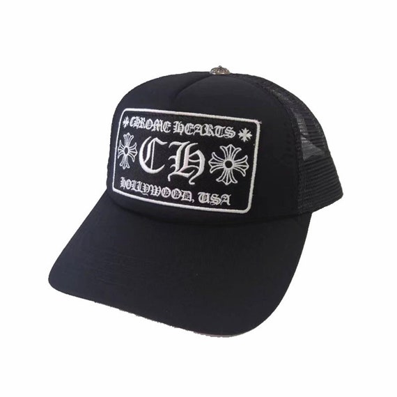 Chrome Hearts CH Trucker Hat Snapback Hollywood Black & White - Etsy