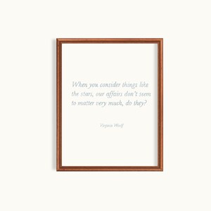 Virginia Woolf Art Print | DIGITAL Virginia Woolf Quote Art Print S3-1