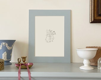 Peter Rabbit Beatrix Potter Inspired Sketch DIGITAL Art Print | Bunny Illustration Children's Nursery Room PRINTABLE Art T1-2