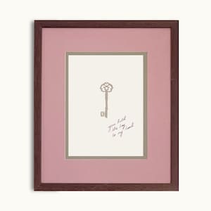 Vintage Key Art Print | You Hold The Key To My Heart Gallery Wall Art S8-6