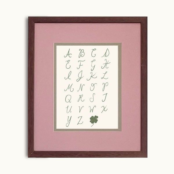 Vintage Inspired Alphabet Children's Art Print | DIGITAL ABC's Nursery Gallery Wall Art S8-4