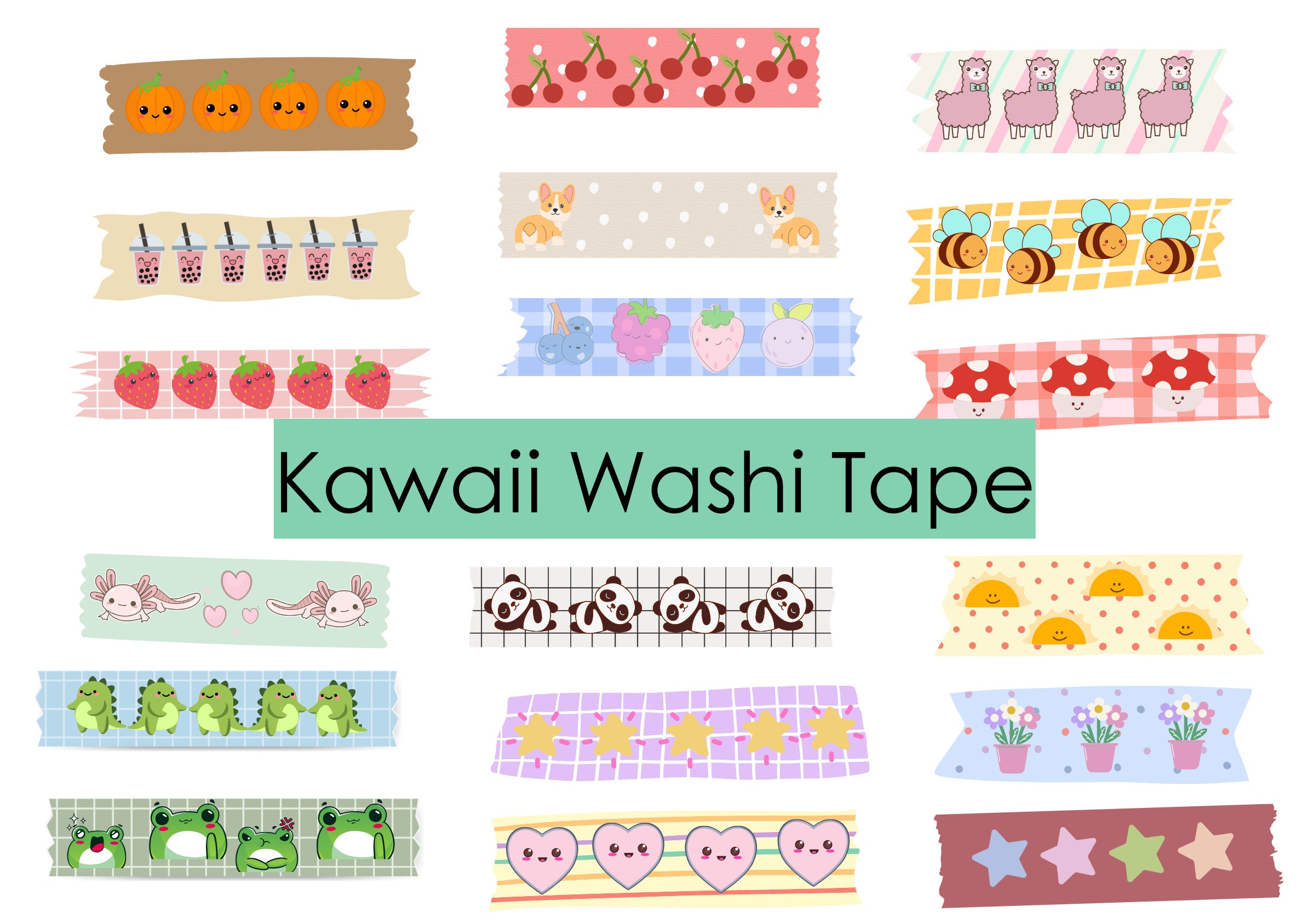 Holiday Friends Glitter Washi Tape – Kawaii Gifts