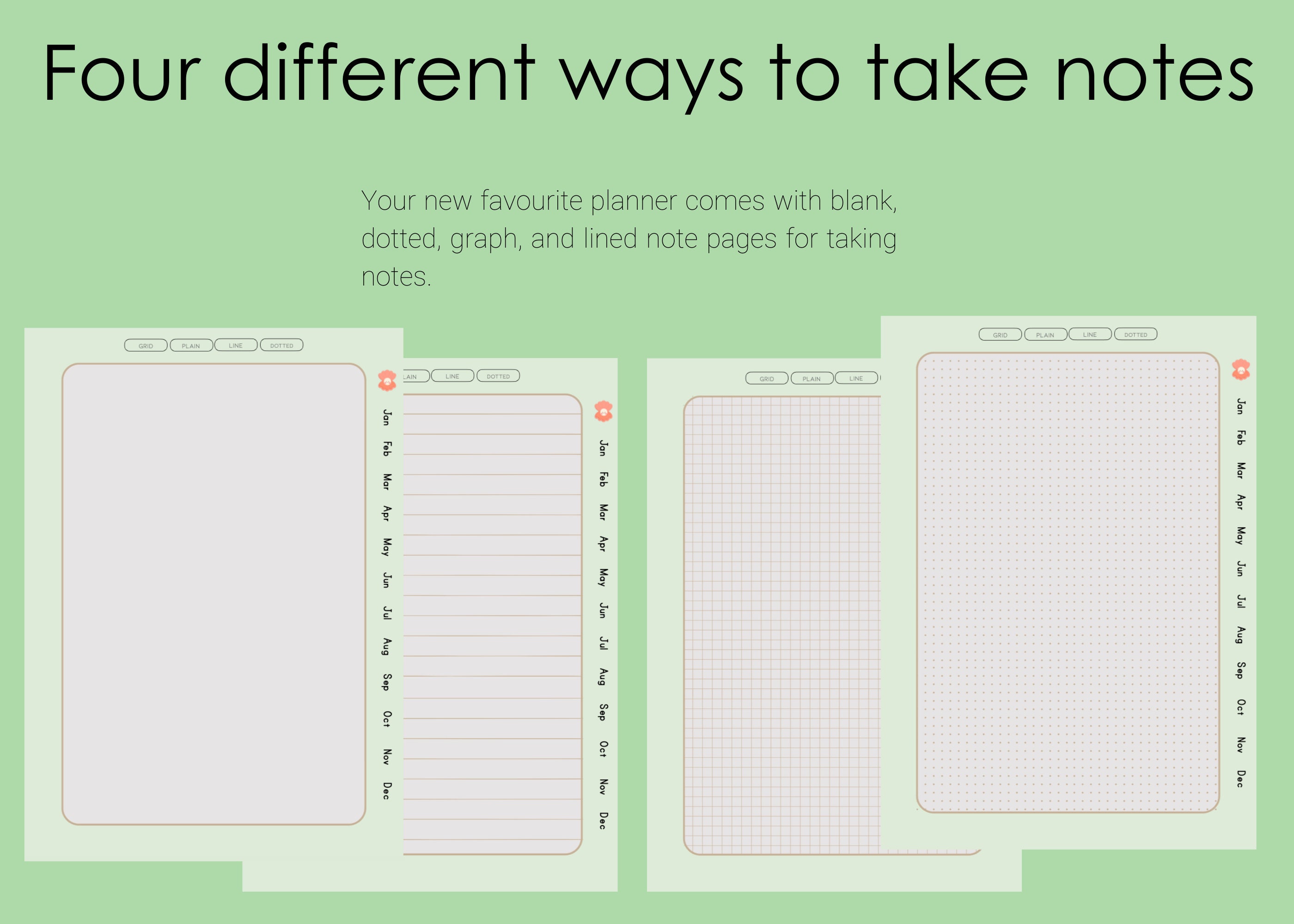 Kawaii Cute Frog Undated Digital Planner Digital Cute Planner Kawaii Aesthetic Cute Undated