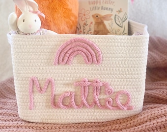 Personalized baby name basket baby shower gift basket custom name basket new baby name gift personalized baby basket personalized newborn