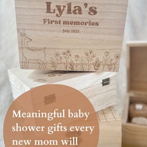 Memory box baby gift